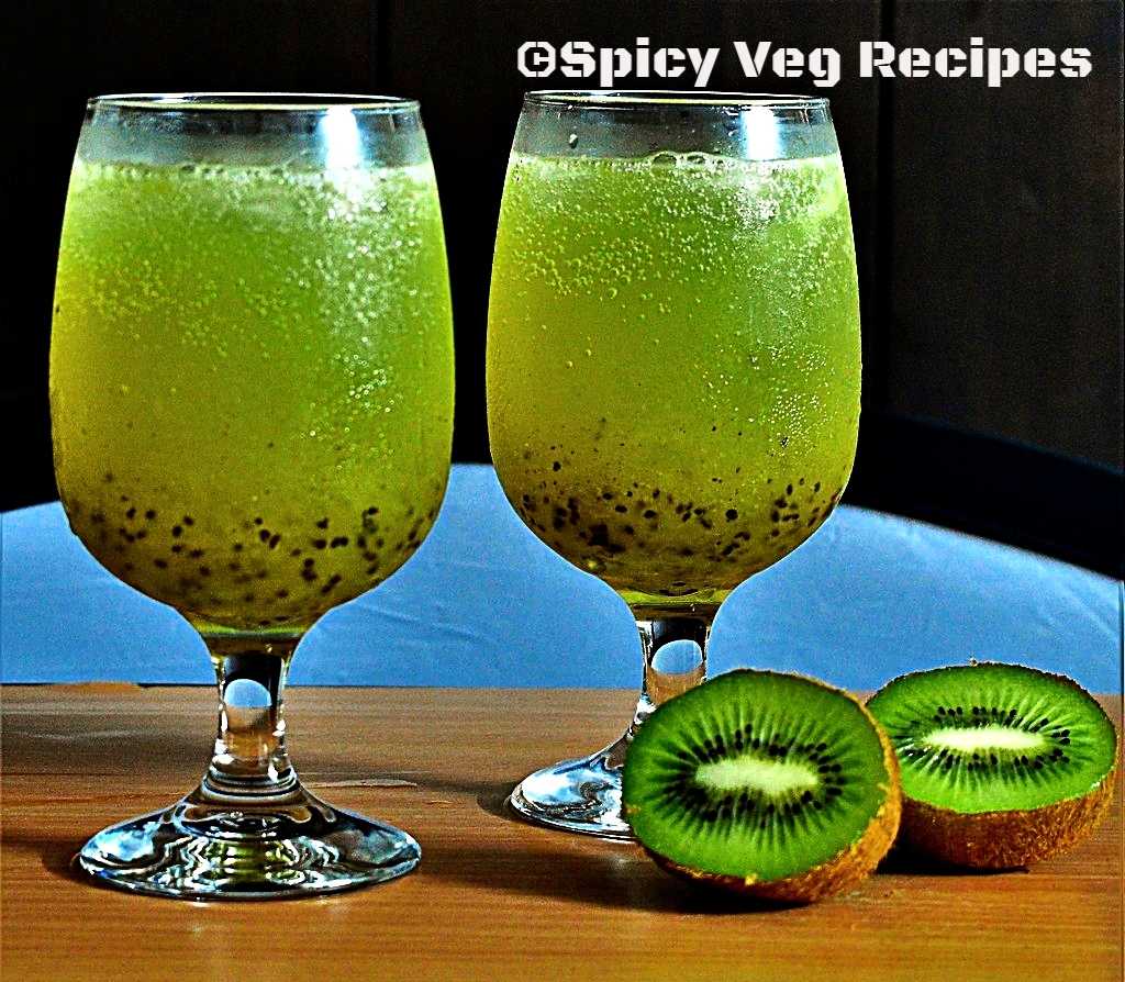 Kiwi Cooler | Kiwi Lemonade| How To Make Kiwi Kooler | Spicy Veg Recipes