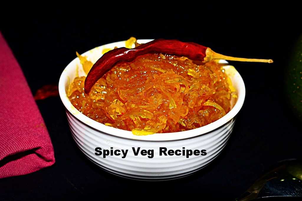 Raw Mango Sweet Pickle | Mango Chunda| Shredded Mango Pickle|Gujarati Raw Mango Sweet Pickle Recipe | Spicy Veg Recipes