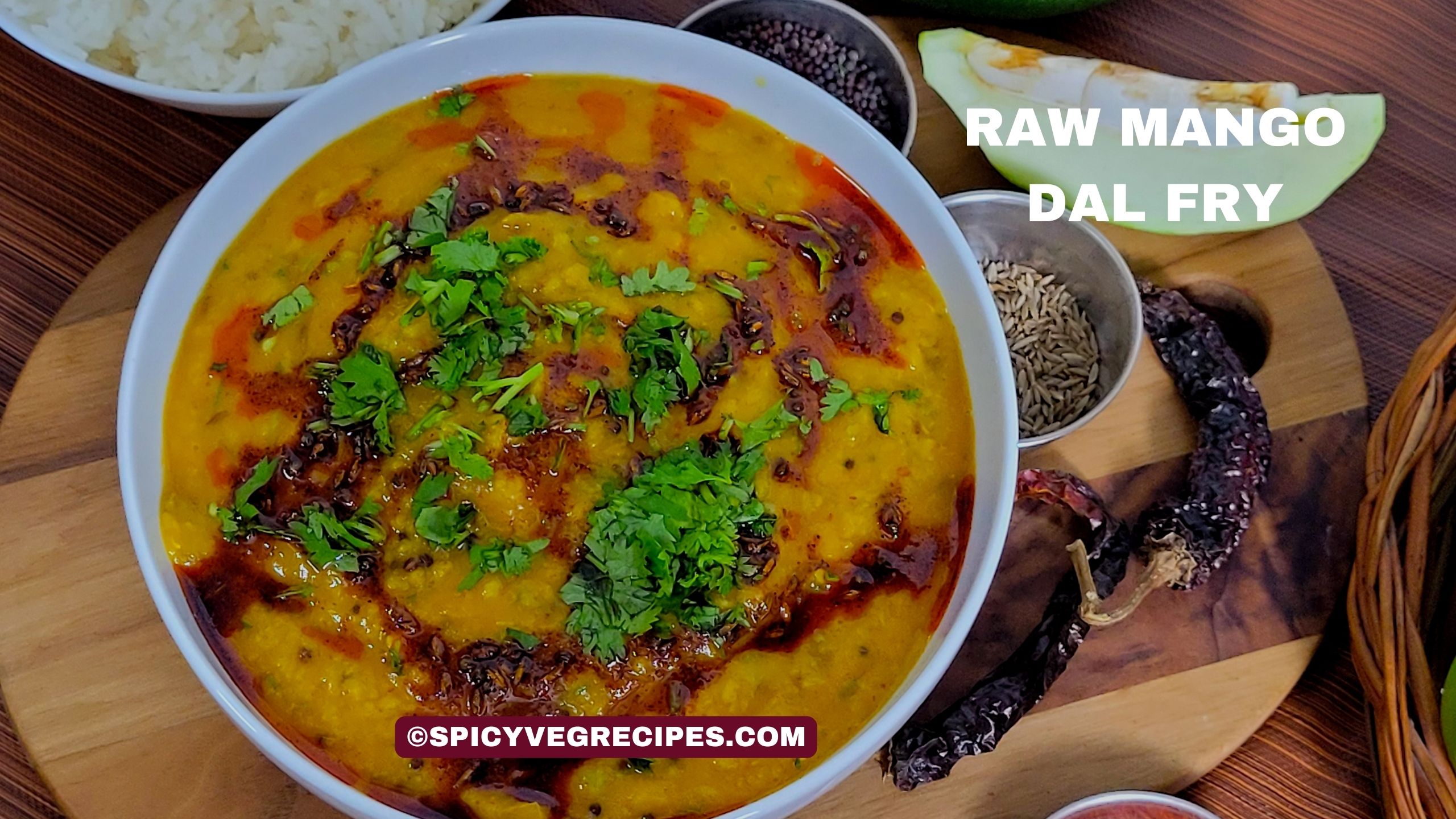 Raw Mango Dal Fry (North Indian Style)
