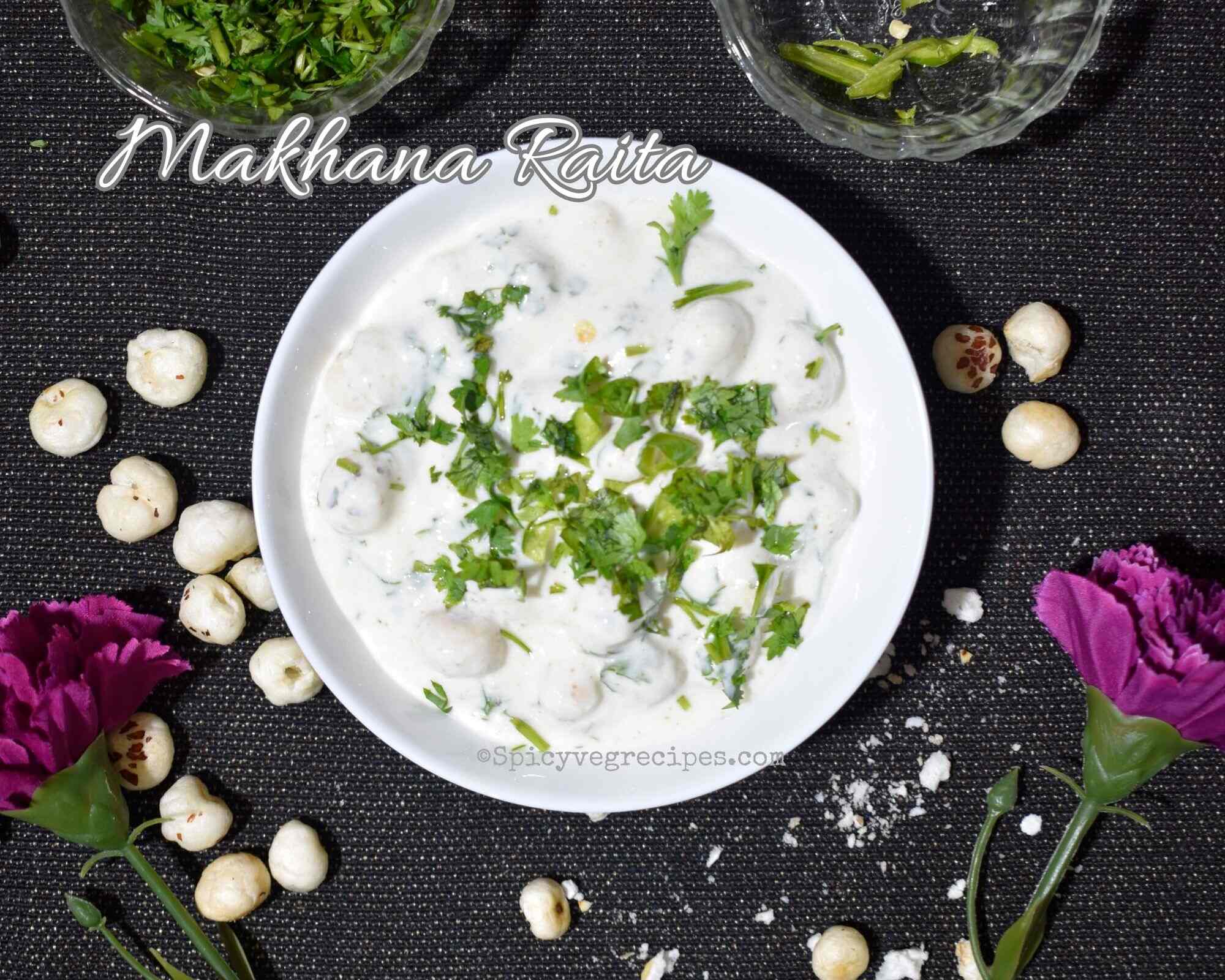 Phool Makhana Raita Recipe