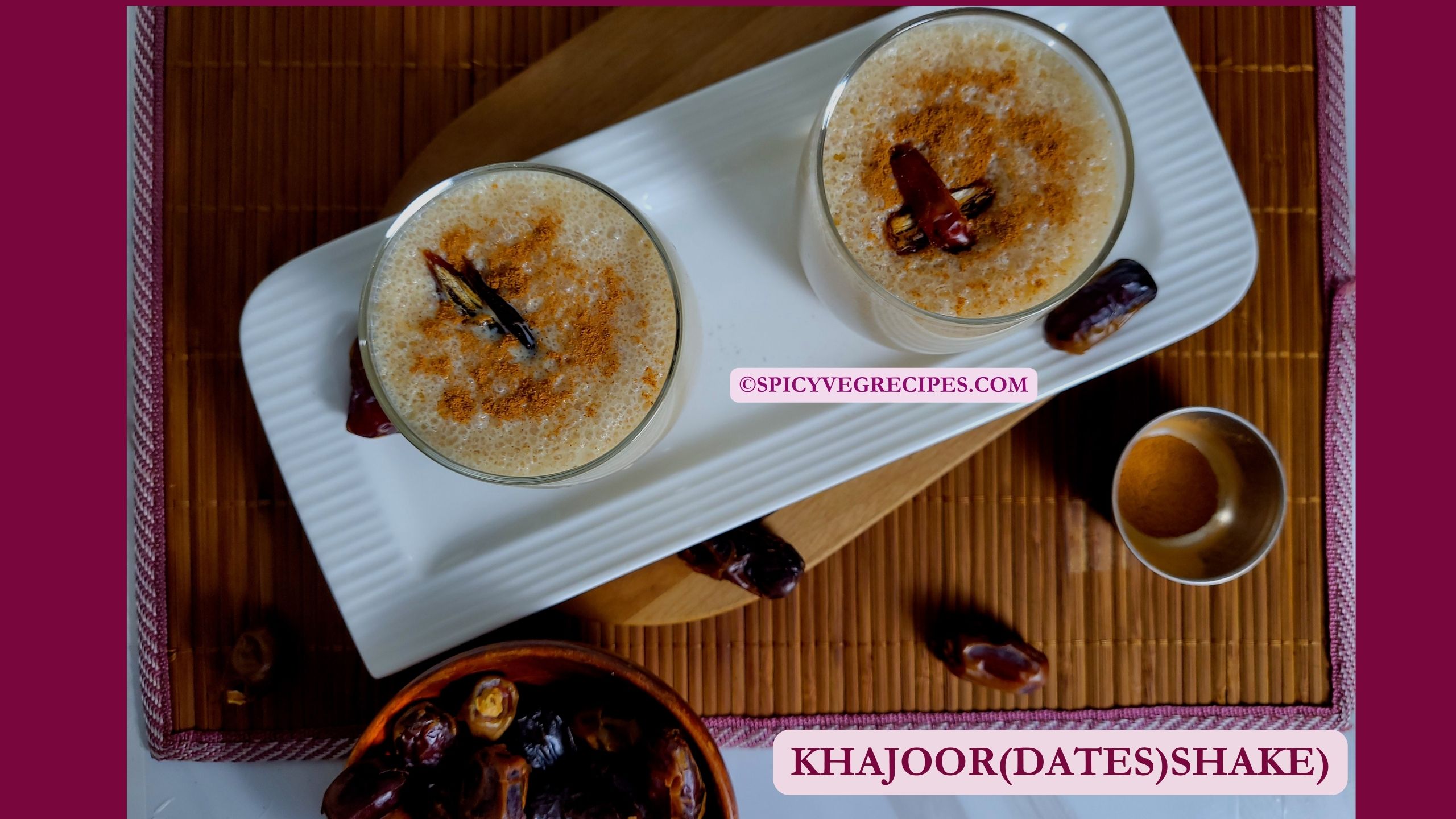 Dates Milkshake Recipe | Khajoor Shake |