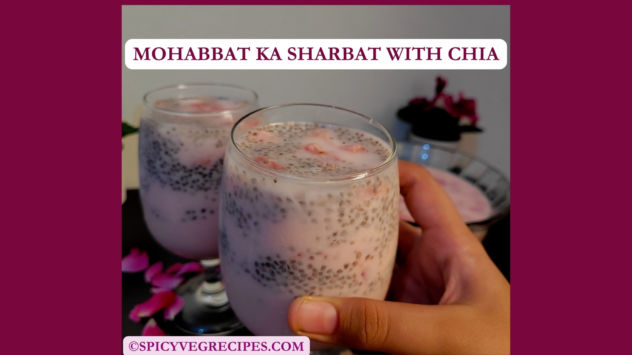 Mohabbat ka Sharbat with chia Seeds